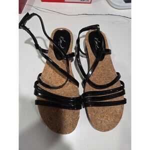Kim Rogers DYNA Women's Black Strappy Sandals Size 9.5M Shoe 2